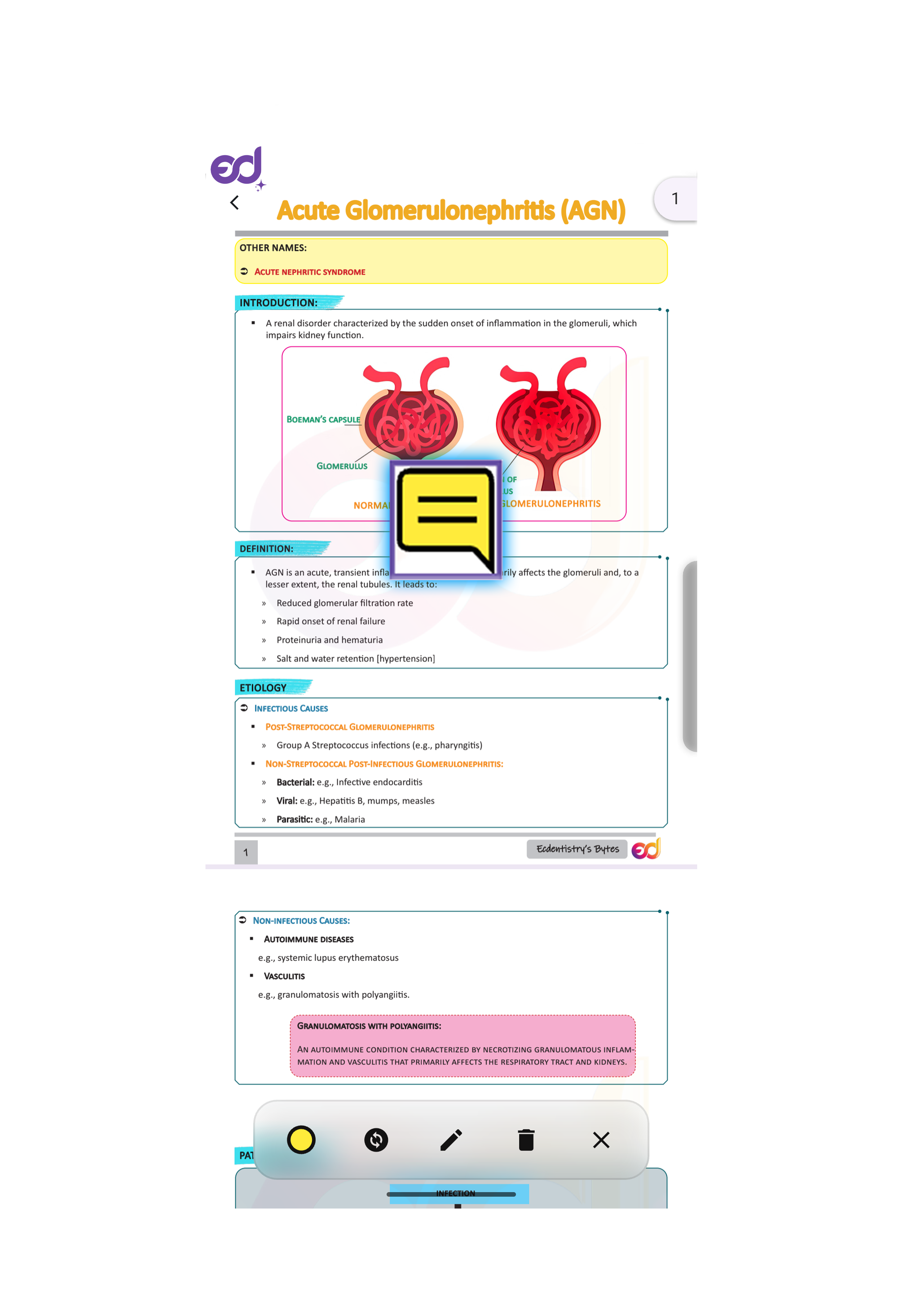 Double Tap Sticky Note